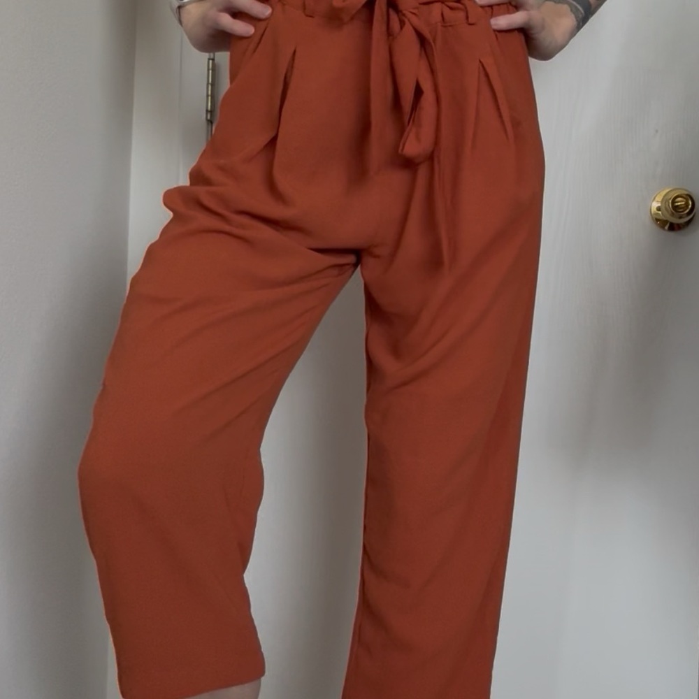 Monk & Lou Women's Rust Coloured Groucho Pants